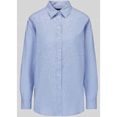 Regular fit blouse met lange mouwen van puur katoen