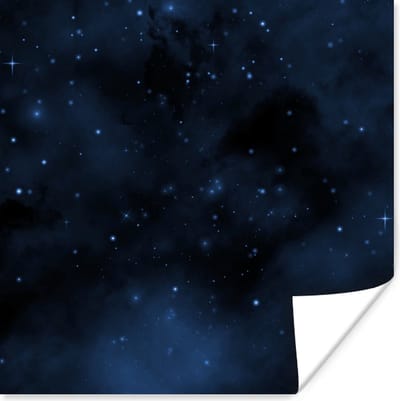 Poster Nacht - Heelal - Sterrenhemel - 100x100 cm XXL