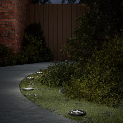 vidaXL Grondlampen 12 st solar met grondpennen warmwit