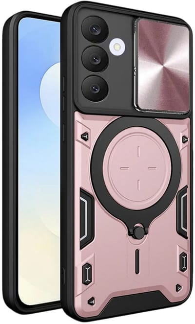Hoesje geschikt voor Samsung Galaxy S25 FE - Techsuit CamGuard Pro Back Cover - Roségoud