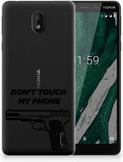 Nokia 1 Plus Silicone-hoesje Pistol DTMP