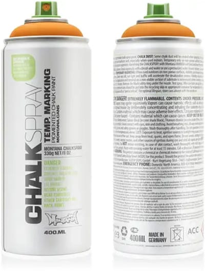 Montana CHALK - Krijtverf ORANJE spuitbus 400ml