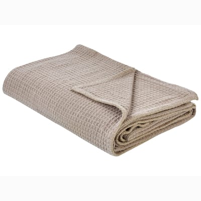 RAGALA - Sprei - Taupe - 220 x 200 cm - Katoen