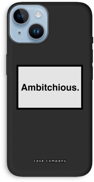 Case Company® - Hoesje geschikt voor iPhone 14 hoesje - Ambitchious - Biologisch Afbreekbaar Telefoonhoesje - Bescherming alle Kanten en Schermrand