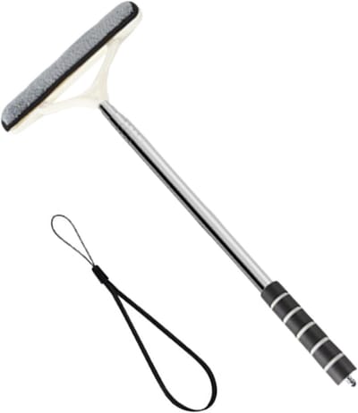 Ruitenreiniger Borstel - Glasreiniger Auto - Voertuigonderhoud Thuis - Telescopische Handgreep - 53 cm - Zwart