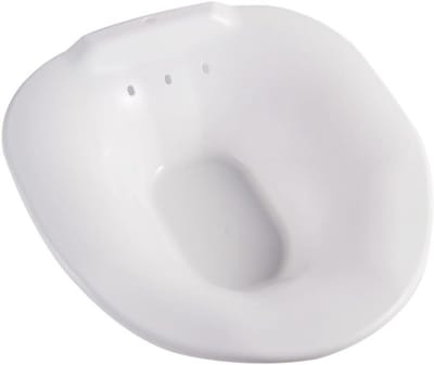 Wastafel Toilet Zitbad - Bidet Bekken - Persoonlijke Hygiëne - Ergonomisch Ontwerp - 40x36.5x11.5 cm - Wit