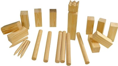Kubb SPEL set groot, hout