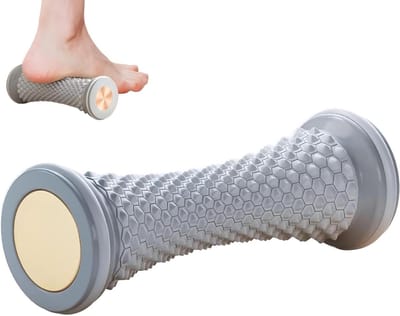 Verzachtende Voetmassage Roller voor Plantar Fasciitis, Fascia Roller voor Spierontspanning en Vermoeidheid, Draagbare Rubber Voetmassager voor Thuisgebruik