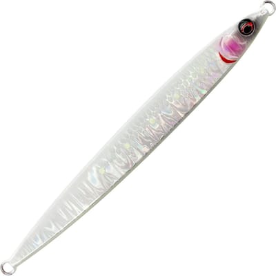Sardine Slider Jig - Pilker kunstaas - Zeevissen - UV-actief knipperen - 15.5cm 100g - UV White Glow