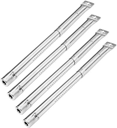 Vervangende RVS Buiskachels voor Universele BBQ Gasgrills - Verstelbaar, 30.5 tot 44.5 CM, 4 Stuks, Geschikt voor Diverse Grillmodellen, Duurzaam en Efficiënt Verwarmen