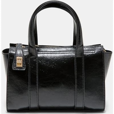 Stradivarius Kleine tote tas met sluiting  Zwart OS