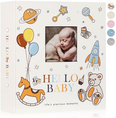 Dailygoods- Fotoalbum Extra Groot - 600 Pockets - 10x15 - Linnen Cover - Baby Album - Fotoalbum voor Nieuwe Geboren - Dustproof - Babyalbum