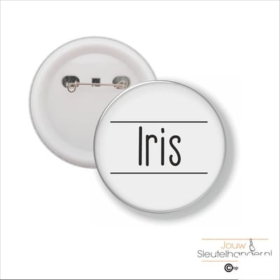 Button Met Speld 58 MM - Iris