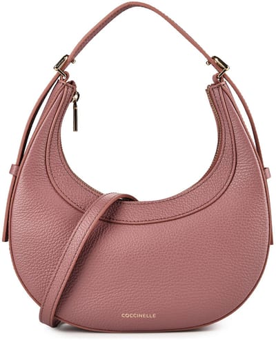 Coccinelle Whisper Handtas Leder 23 cm - Dames - winter rose