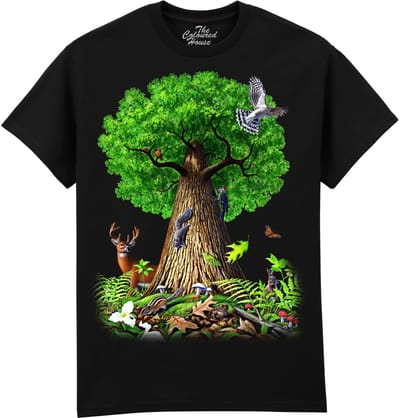 Levensboom Tree Of Life Animals The Coloured House T-shirt M