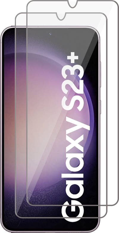 Screenprotector geschikt voor Samsung Galaxy S23 Plus - Gehard Glas Beschermglas Tempered Glass Screen Protector - 2 Stuks