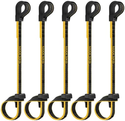 Gereedschap Hanger - Veiligheid Lijn - Werken op Hoogte - Snelle Bevestiging - 5 kg Capaciteit - Geel