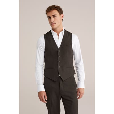 WE Fashion Waistcoat Dark Brown Taglia: 44 | Gilet Outlet | Uomo | Marrone