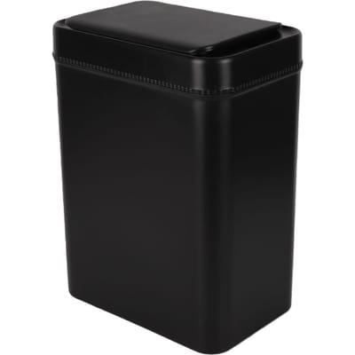 Badkamer Slimme Touchless Prullenbak 16L Automatische Bewegingssensor Afvalbak met Deksel Vuilnisbak voor Keuken Kantoor zwart