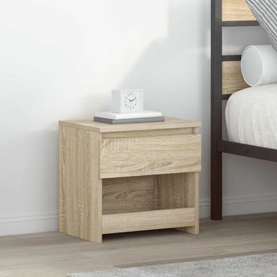 vidaXL - Nachtkastjes - 2 - st - 40x30x39 - cm - bewerkt - hout - sonoma - eikenkleurig