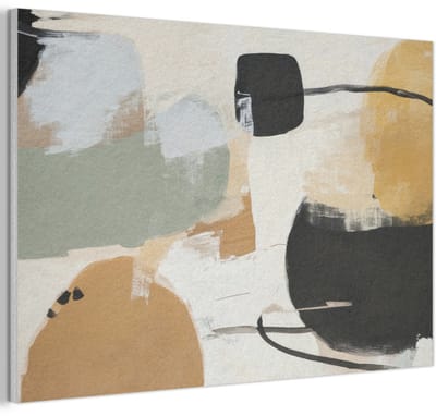 Akoestisch wandpaneel 60x40 cm - Vilt schilderij Paint - Abstract - Kleuren - Akoestische panelen - Geluidsdempende wanddecoratie - Geluidsisolatie woonkamer - Muurdecoratie geluidspanelen