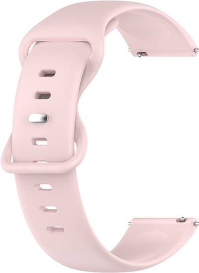 By Qubix - Solid color sportband 20mm - Roze - Geschikt voor Samsung Galaxy Watch 7 (40 & 44mm) - Galaxy Watch FE - Galaxy Watch 6 - Galaxy Watch 6 Pro - Galaxy Watch 5 - 5 Pro - Galaxy Watch 4 - 4 Classic - Active 2 - Watch 3 (41mm)
