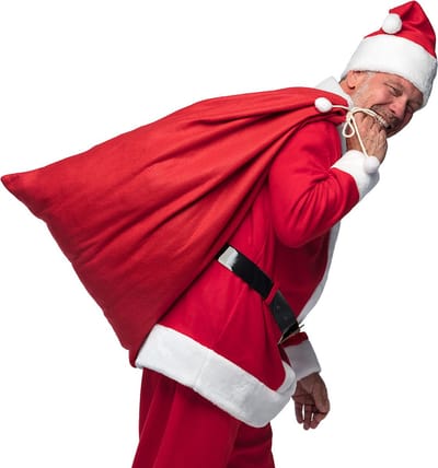 Boland - Zak Kerstman - Volwassenen - Unisex - Kerstman - Kerst