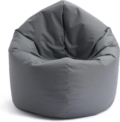 Ronde Zitzak - Zitkussen - Binnen en buiten - 2-in-1 functie - 120 x 75 cm - Grijs