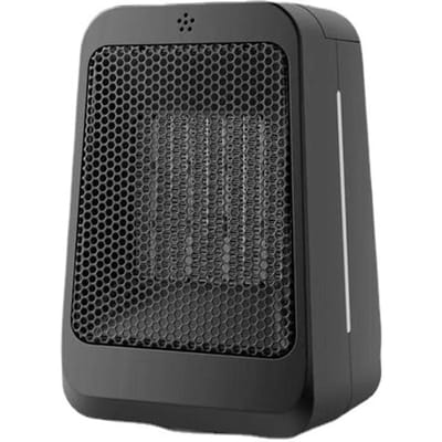PTC-verwarming Kleine verwarmingsventilator 3 versnellingen Verstelbare afstandsbediening Timing Schudden Hoofd Winterhuishouden US Plug black