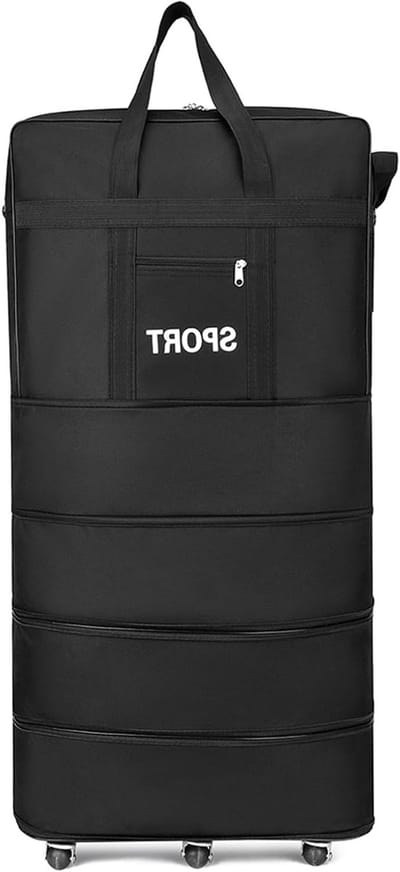 Uitbreidbare Koffer, Vouwbare Rollende Bagage voor Zakenreizen en Vakanties (25 inch) - Lichtgewicht, Duurzaam en Ruim Ontwerp