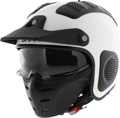 Shark X-Drak Trial helm glans wit XS - Motorhelm Scooterhelm