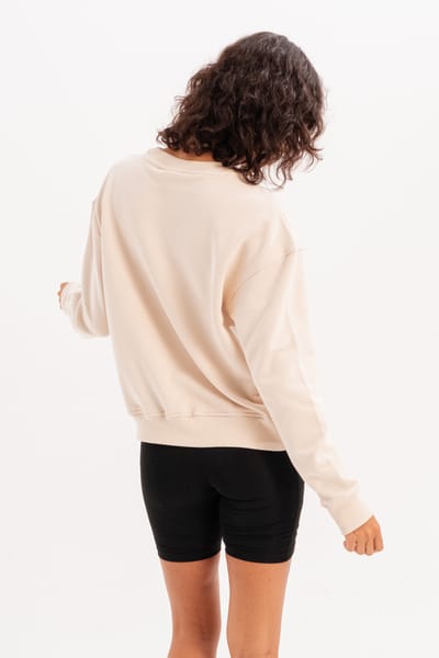 Haut de survêtement sweat-shirt pour femme JUSTEVER Crew Neck Basic Fit - Aura