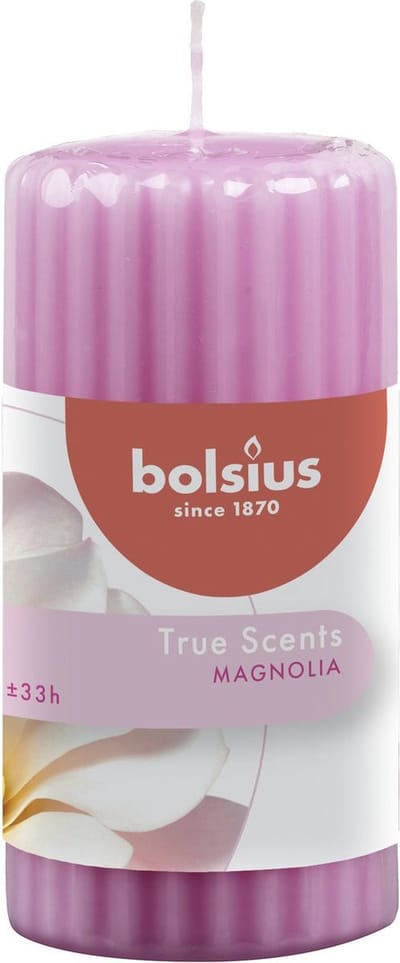 Bolsius Geurkaars True Scents Magnolia 12 Cm Wax Roze