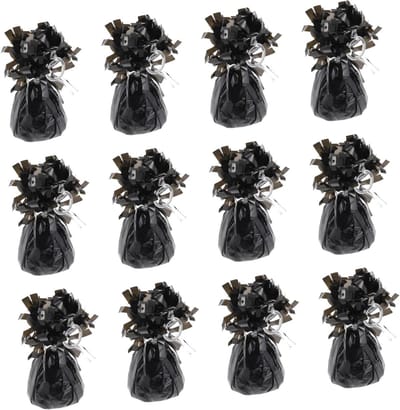 Ballongewichten - Feestdecoratie Blokken - Feesten Versieren - Voorkomt Drijven - 10x6cm - Zwart