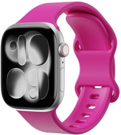 SBG Siliconen Bandje Geschikt voor Apple Watch Ultra | 49MM | Sport Horlogeband Hot Pink