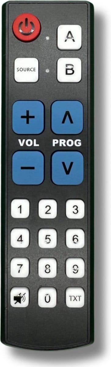 Senioren / Slechtzienden afstandsbediening voor alle Sony TV's - Grote toetsen