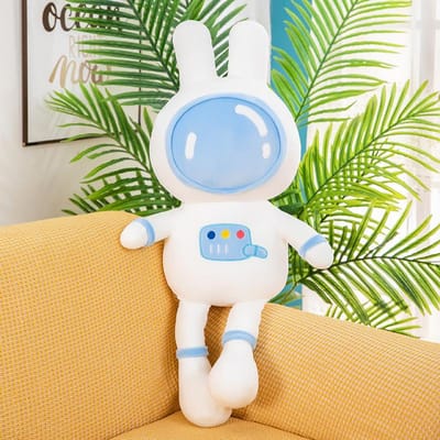 Cartoon Ruimtepop Konijn Pluche Pop Astronaut Astronaut Serie Groot Kussen Lappenpop Speelgoed Cadeau 80cm