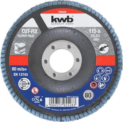 KWB Slijpmop Cut-Fix 115 K 80 Los