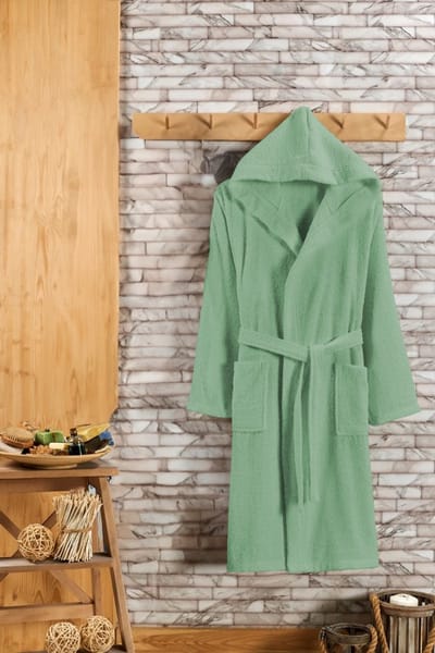Dames Heren - Sauna - Ochtendjas - Groen - Badstof - Wellness - Valt L