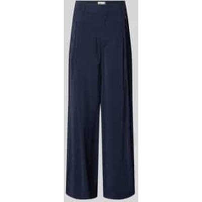 wide fit stoffen broek van viscosemix model 'Mindy'