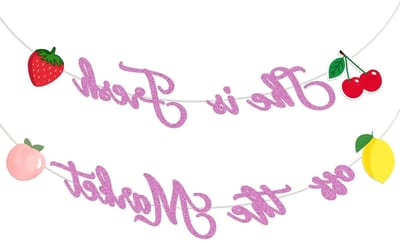 Fruit Banners voor Markt Decoraties - Bruids Shower en Boerenmarkt Thema - Kleurrijke Decor Supplies voor Feest en Events