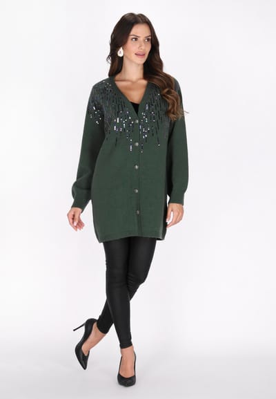 Faina Vest Dames donkergroen