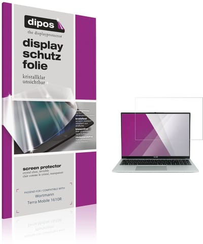 dipos – 2x Beschermfolie geschikt voor Wortmann Terra Mobile 1610R | Krasbestendige & heldere Screenprotector Ultra-Thin