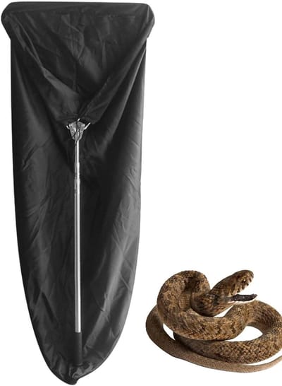 Slangenvanger - Grijper Tool - Reptielen Vangen - Verstelbare Lengte - 75-165 cm - Zwart