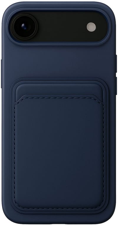 Geschikt voor iPhone Air / 17 Air Pasjes houder Hoesje Case - Portemonnee Hoesje Cover - Blauw