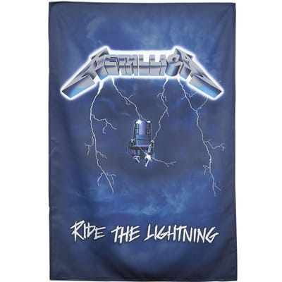 Metallica Textiel Poster Flag - Ride The Lightning Multicolours