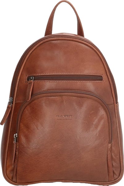 Hide & Stitches San Antonio Rugzak - 32 cm hoog - Premium Fashion Rugtas - Leren Dames Tas - Bruin