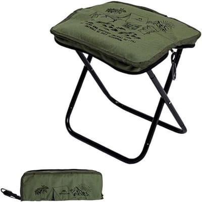 Opvouwbaar Krukje - Draagbare Stoel - Buitenactiviteiten - Compact Opvouwbaar - 28 cm Hoog - Print