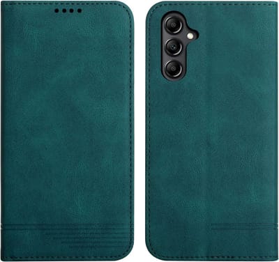 Geschikt voor Samsung Galaxy A15 4G/5G - Kaartsleuven en Standfunctie - Portemonnee hoesje - Groen