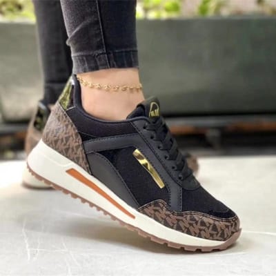 Dames Sneakers Vetersluiting Dames Gevulkaniseerde Schoenen Comfortabel Grote Maten Casual Schoenen Ronde Neus Dames Schoenen Dragen 36 black